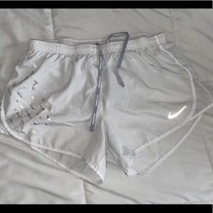 Nike White Running Shorts